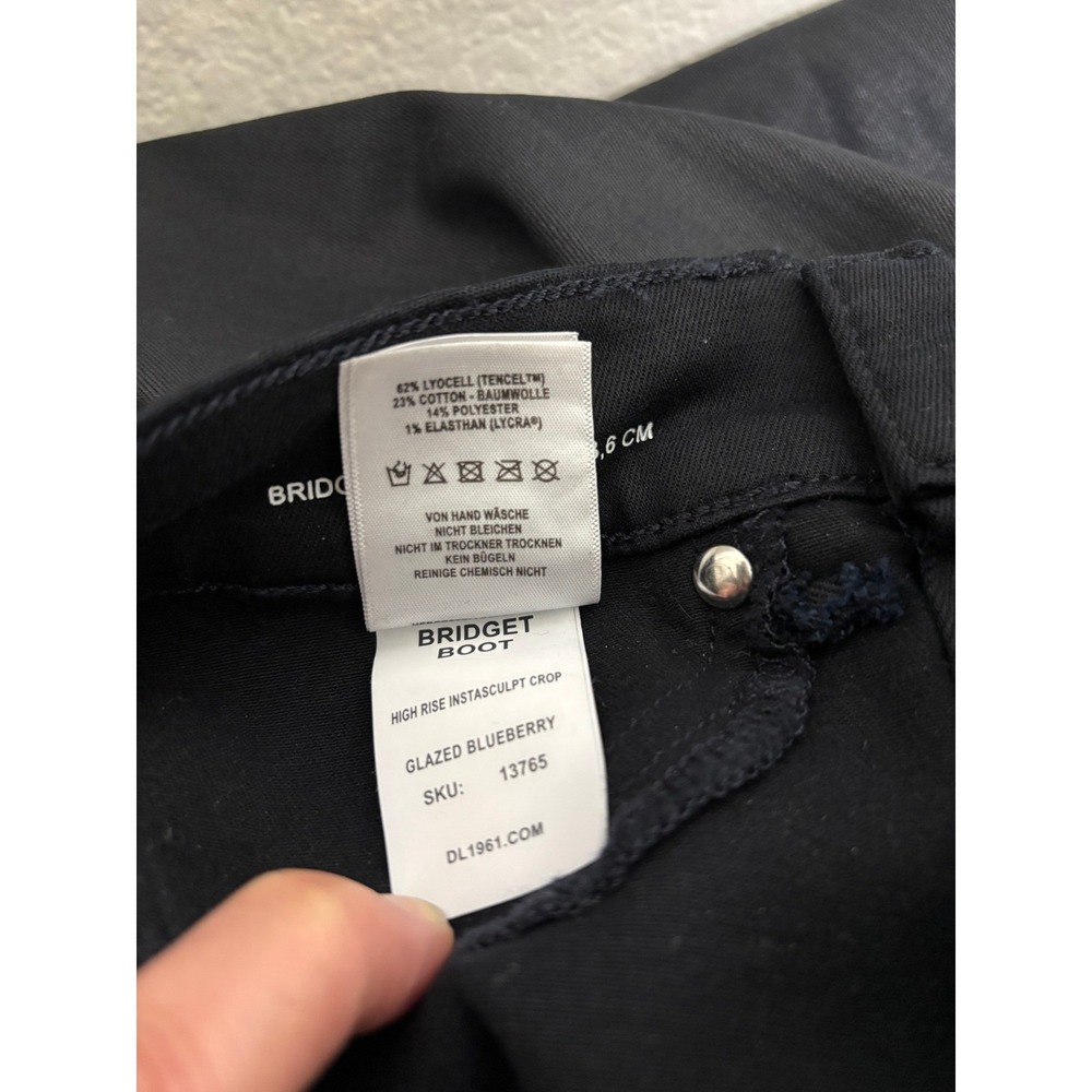 NWT DL1961 Bridget Boot Cut Glazed Blueberry coated denim high rise Size 26 - Picture 4 of 6